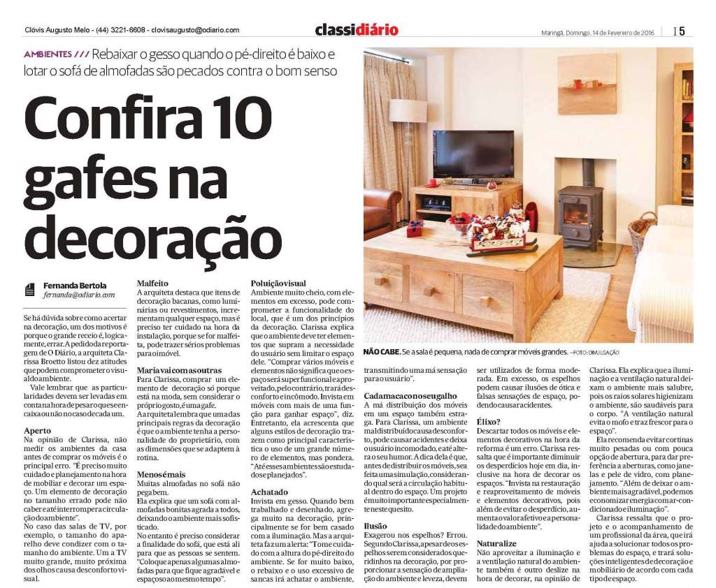 10 gafes decoração